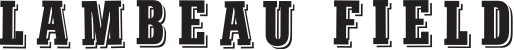 Lambeau Field Icon Text